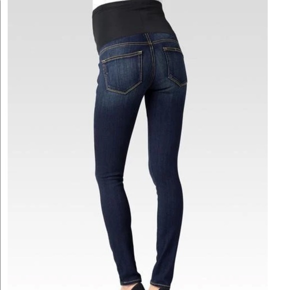 PAIGE Verdugo Ultra Skinny Maternity Jeans in Armstrong wash w/ Secret fit band - Picture 2 of 5
